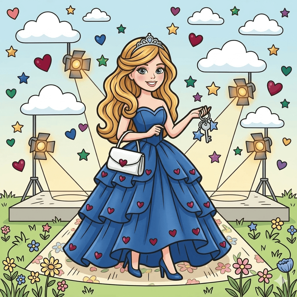 Barbie coloring pages for kids — fashion, mermaid, princess, puppy and car