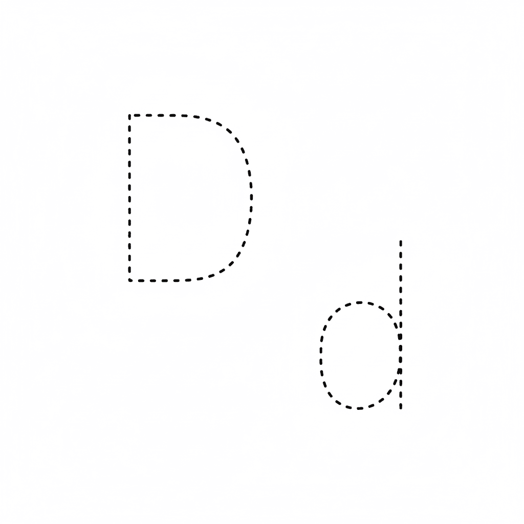 Letter D Handwriting Practice