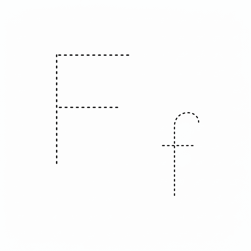 Letter F Handwriting Practice