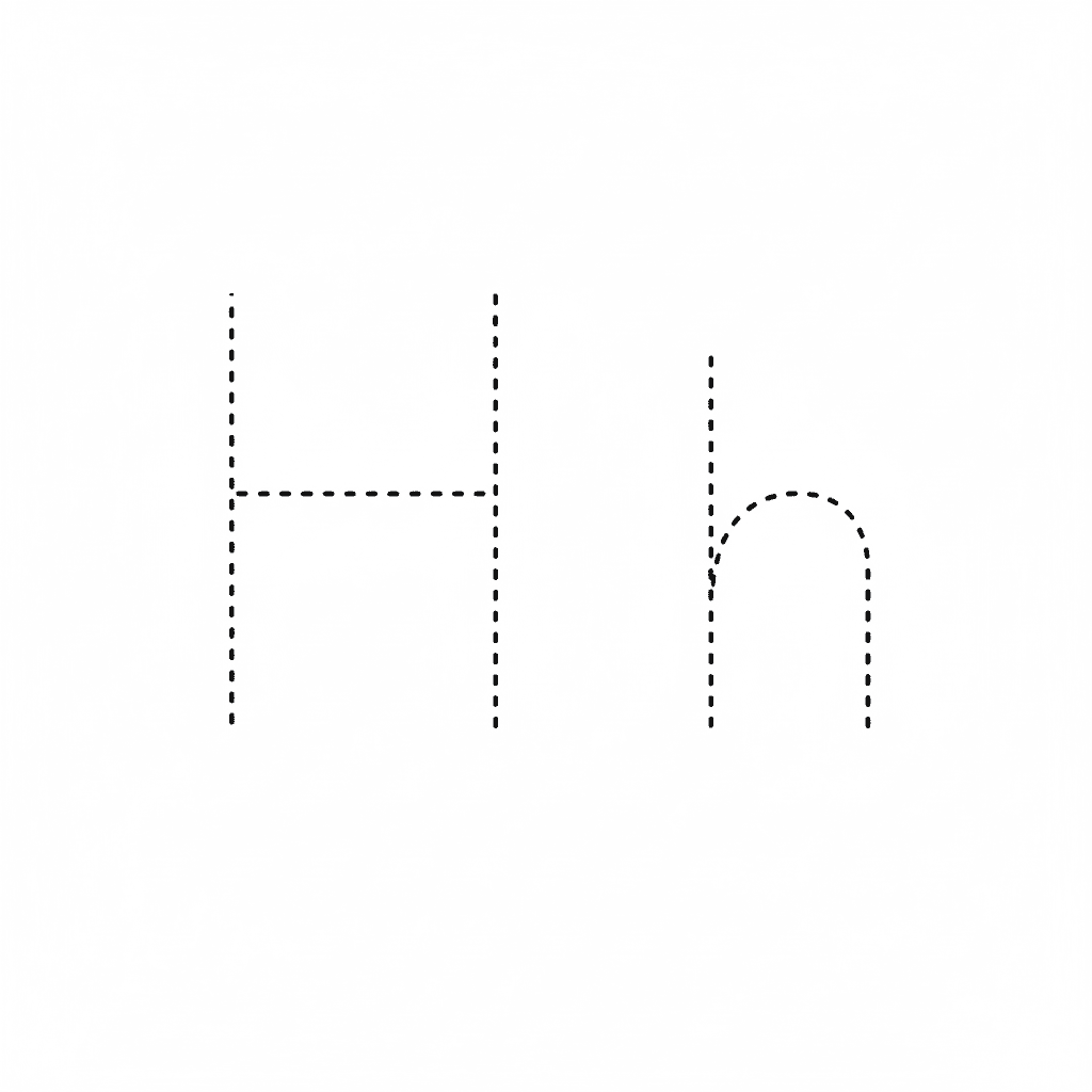 Letter H Handwriting Practice