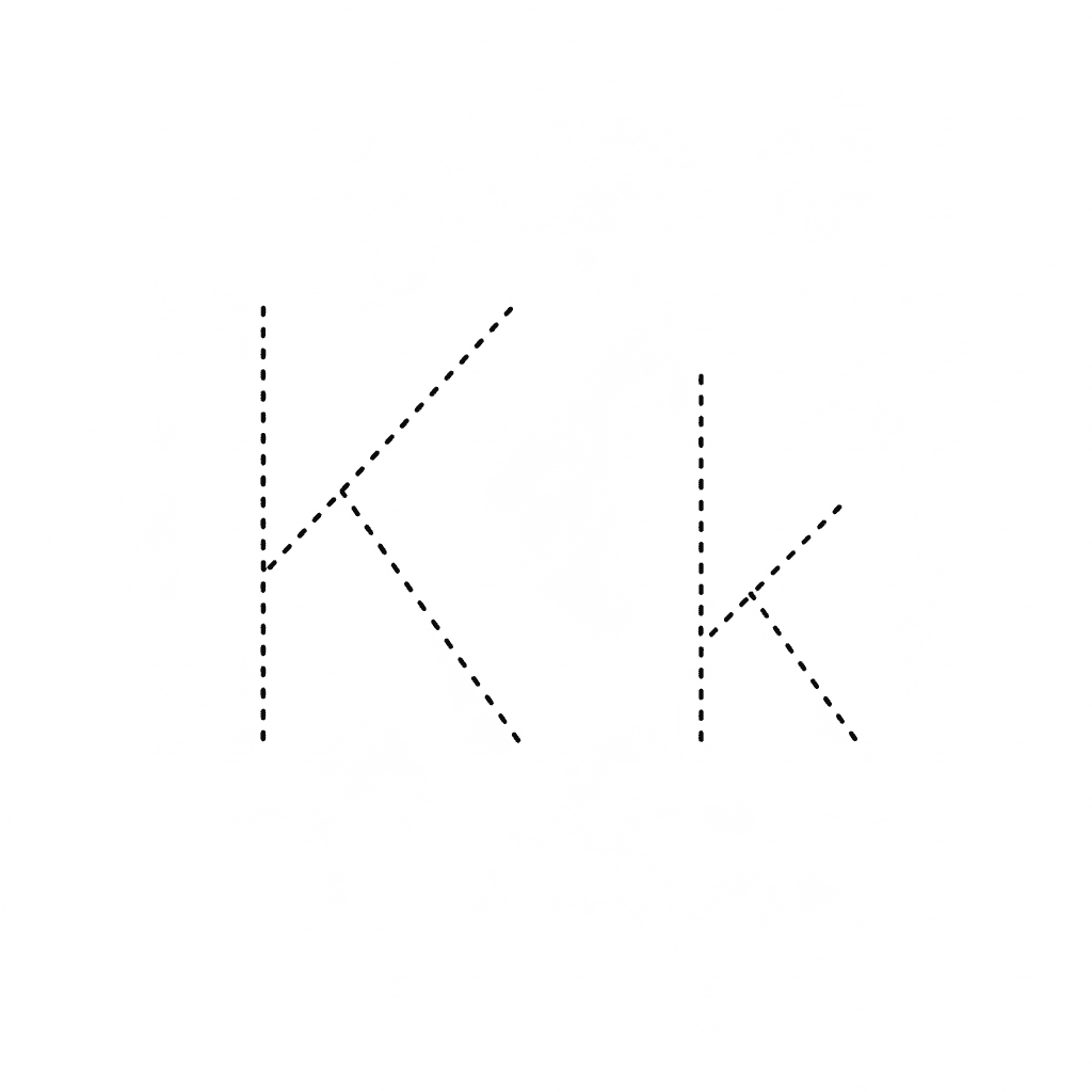 Letter K Handwriting Practice