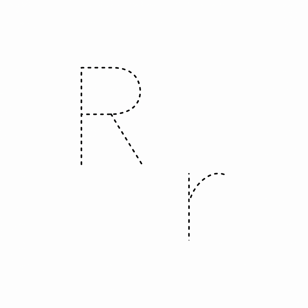 Letter R Handwriting Practice