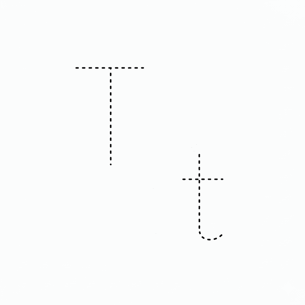 Letter T Handwriting Practice