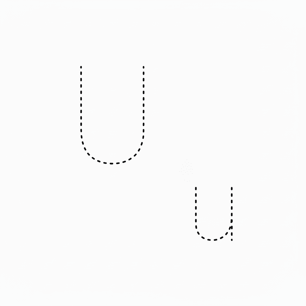 Letter U Handwriting Practice