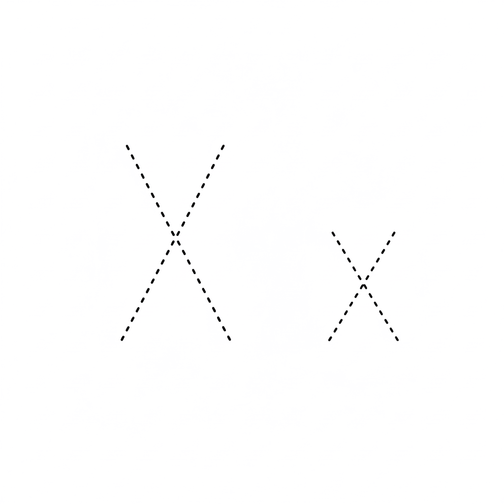 Letter X Handwriting Practice