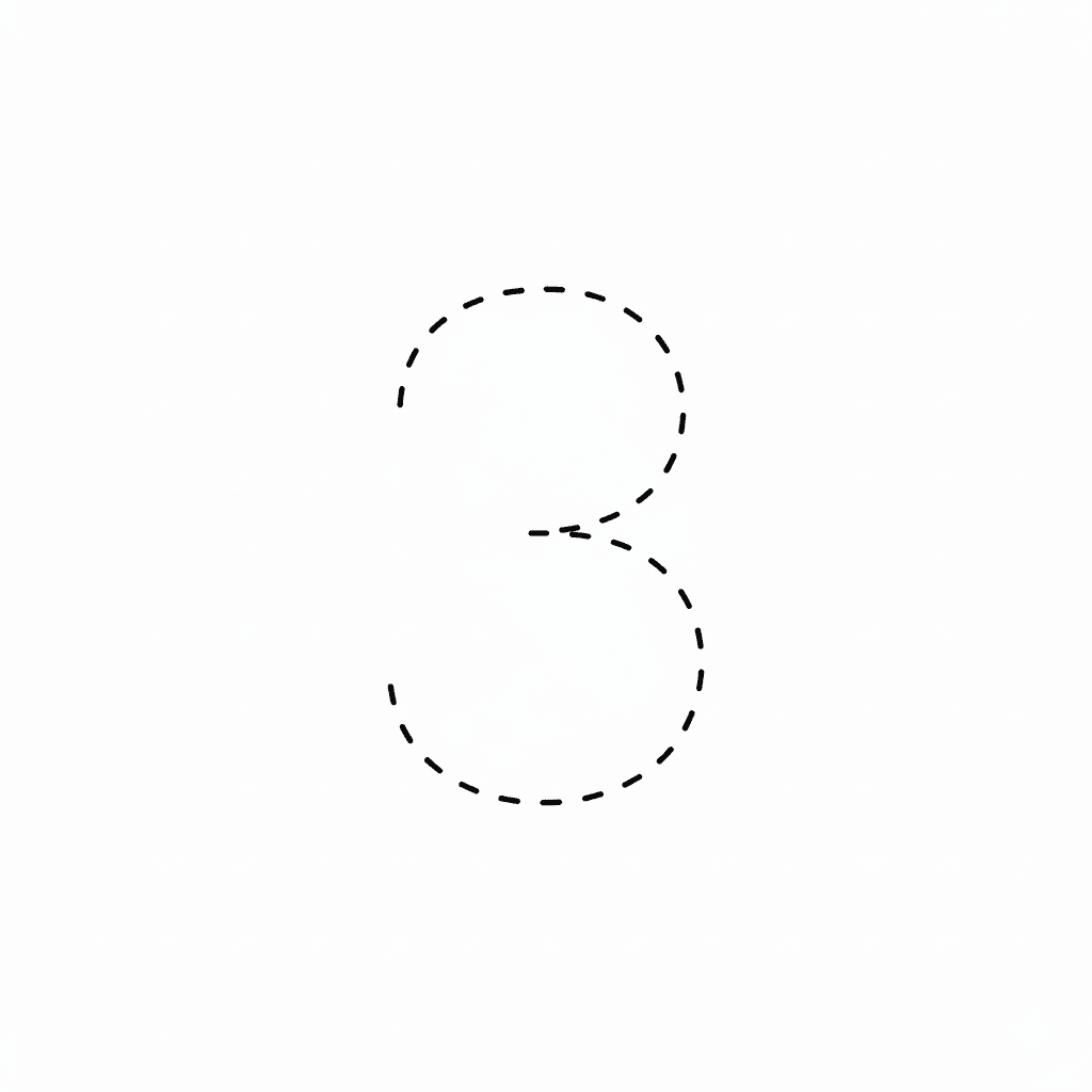 Number 3 Handwriting Practice