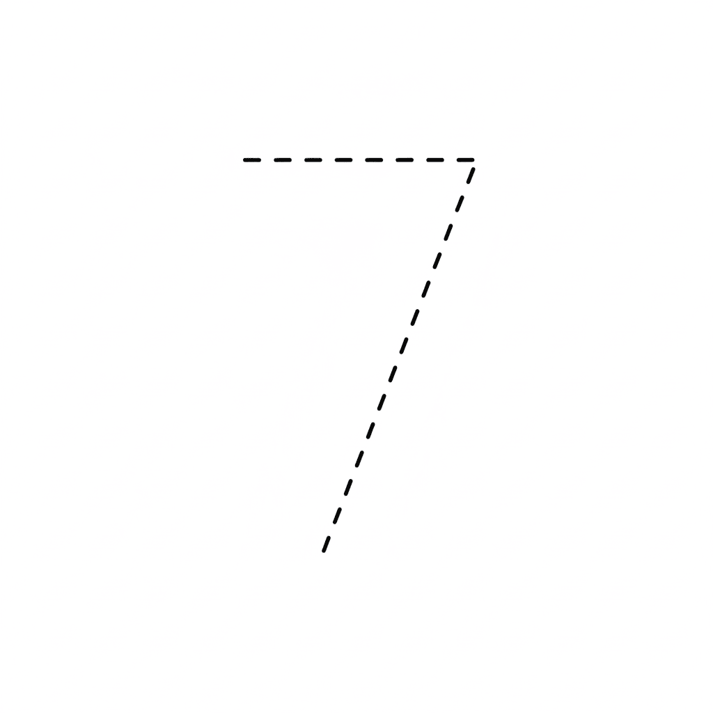 Number 7 Handwriting Practice