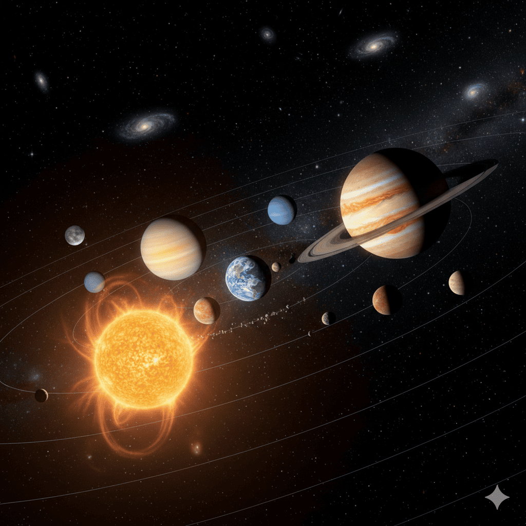 Learn planets and moons