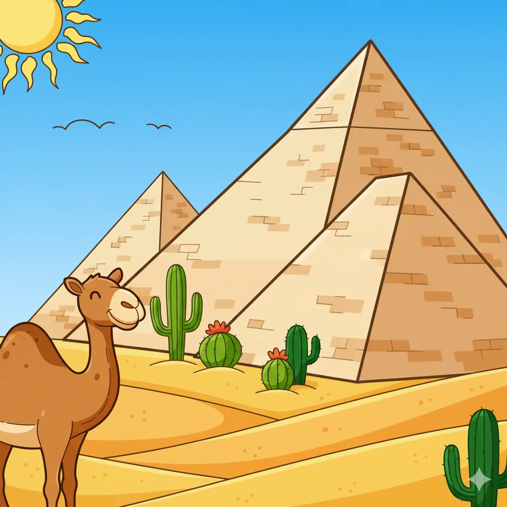 Great Pyramid of Giza coloring page