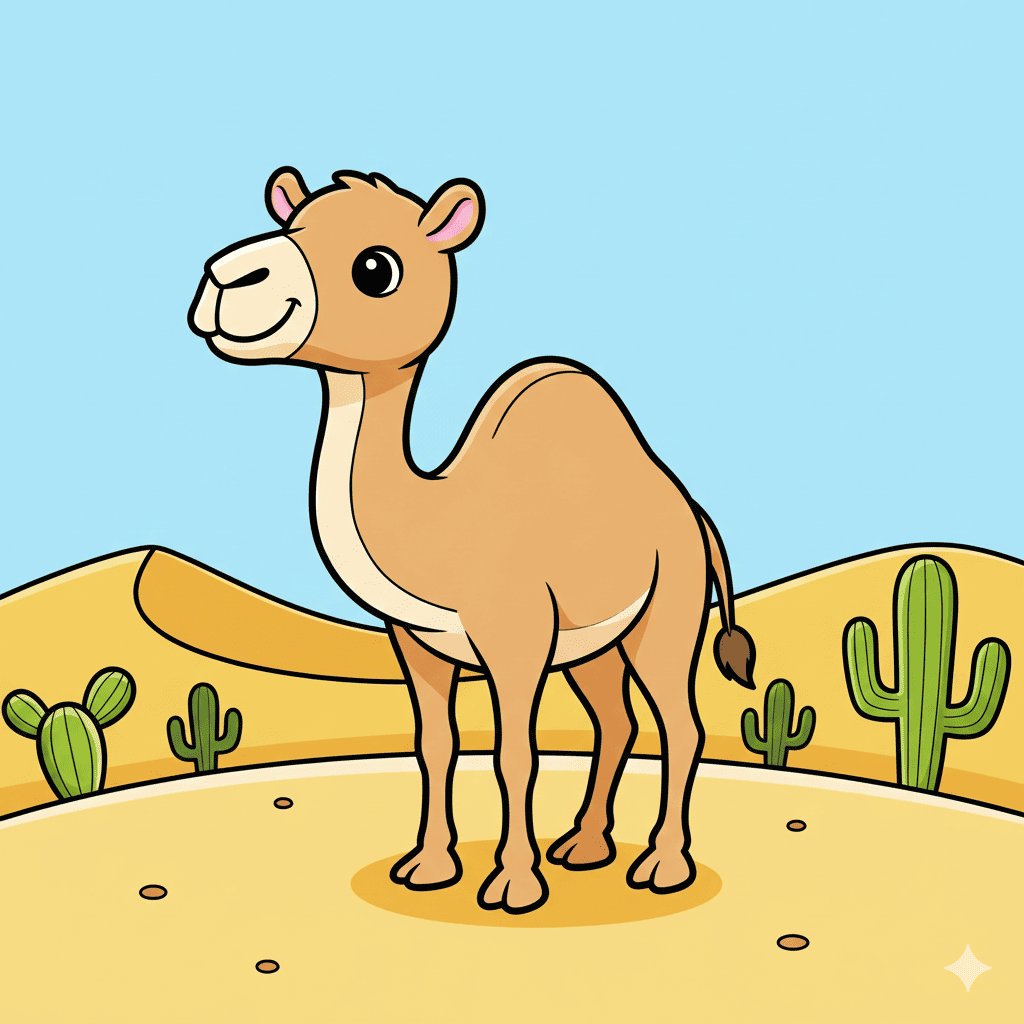 Camel Coloring Page