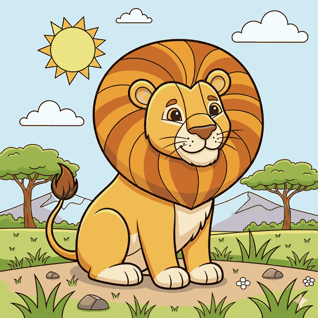 Lion Coloring Page