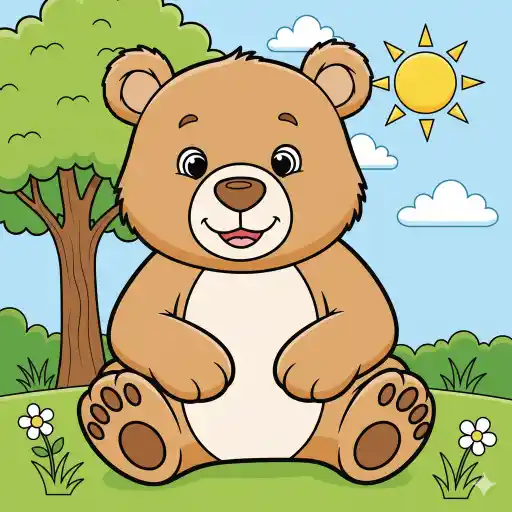 Bear Coloring Page