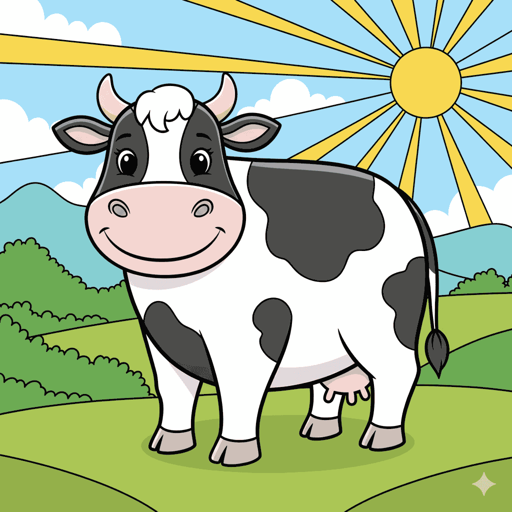 Cow Coloring Page