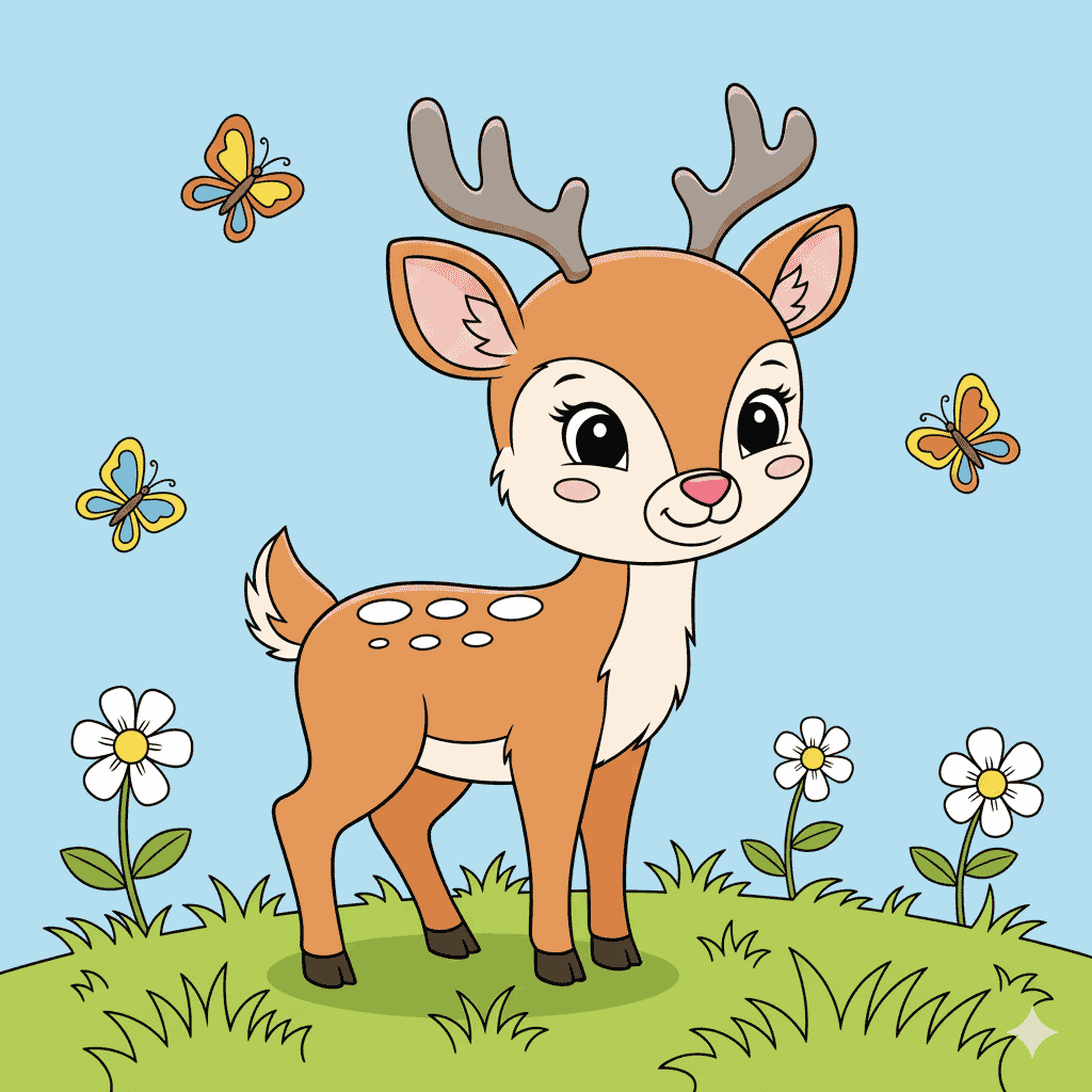 Deer Coloring Page