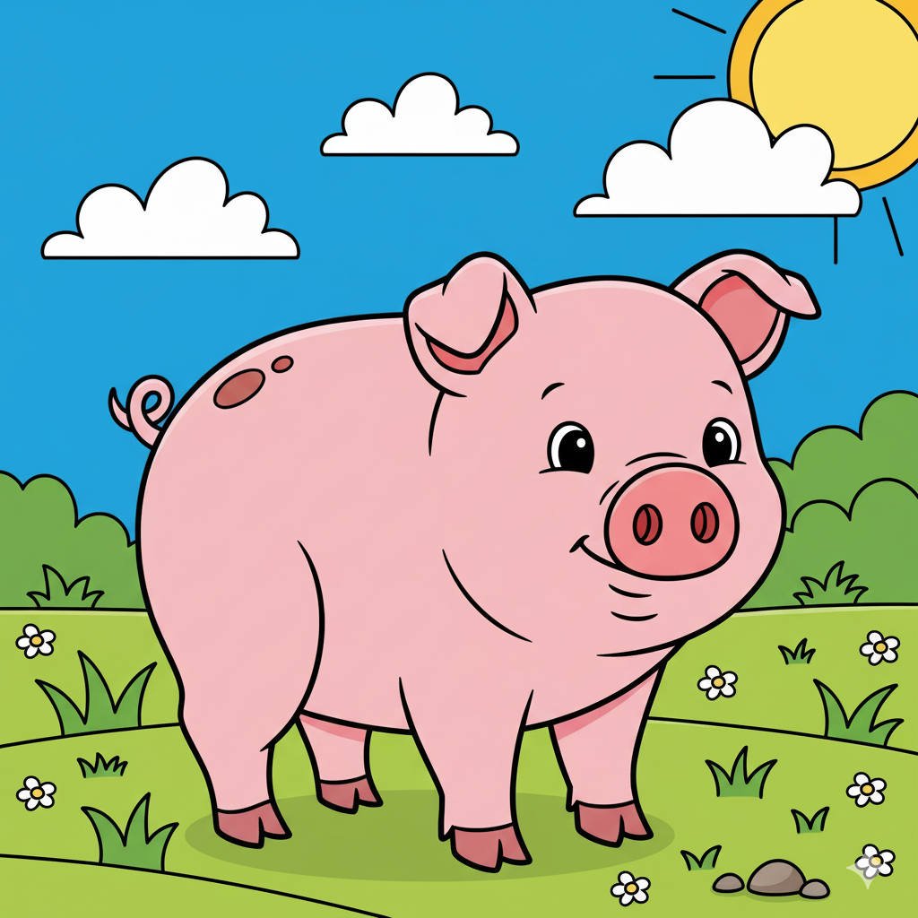 Pig Coloring Page