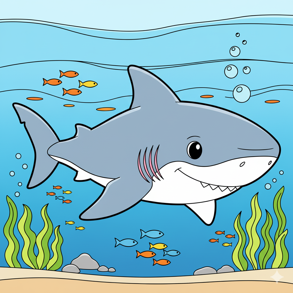Shark Coloring Page