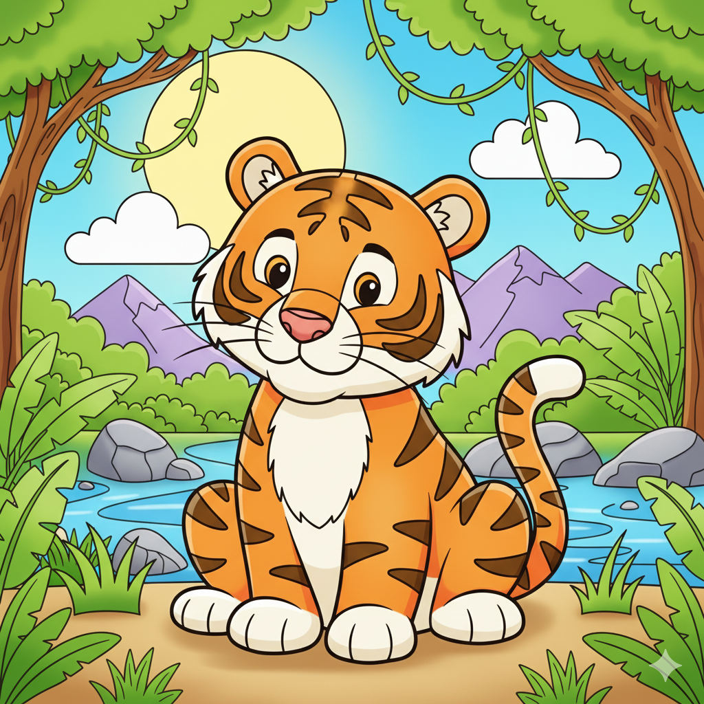Tiger Coloring Page