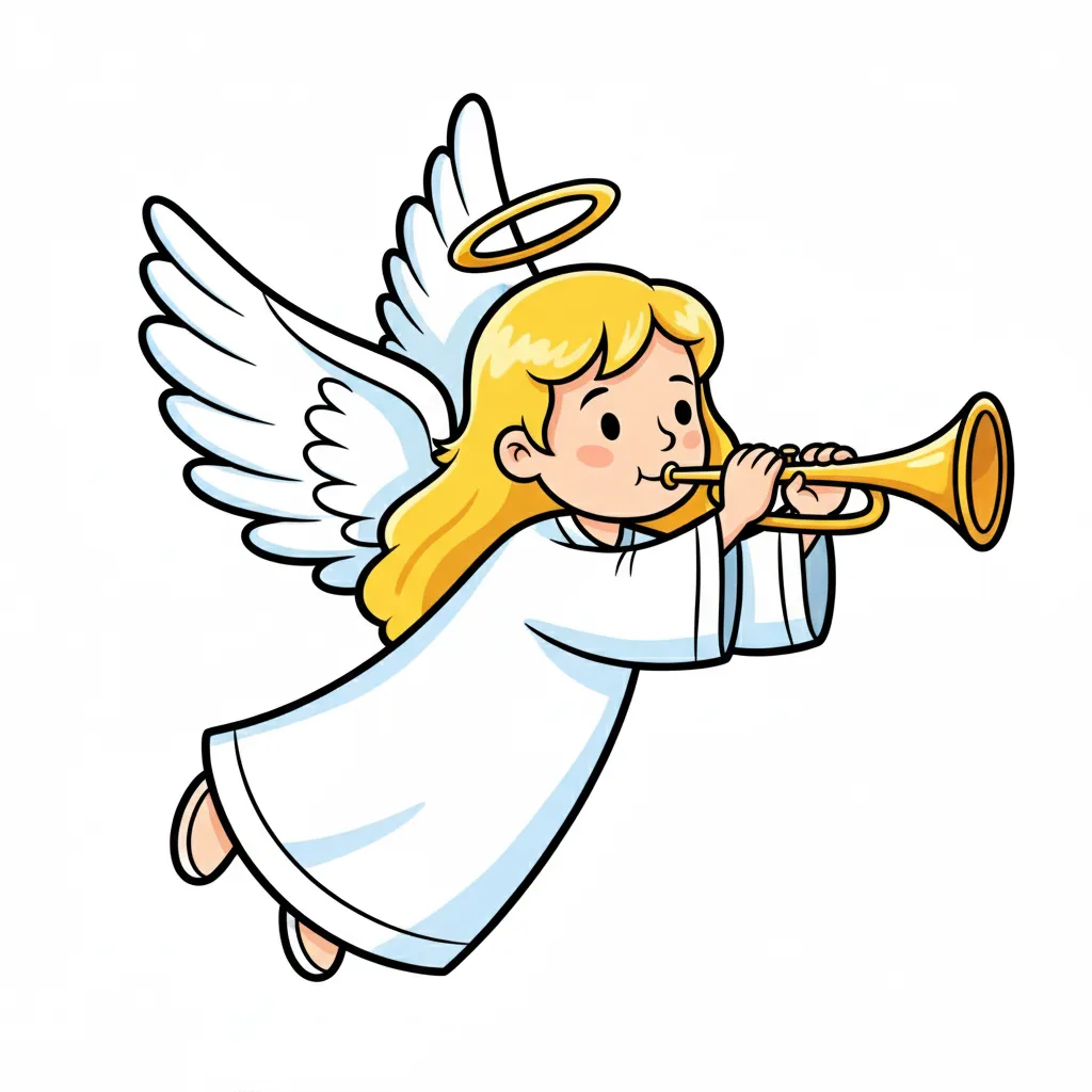 christmas angel coloring page