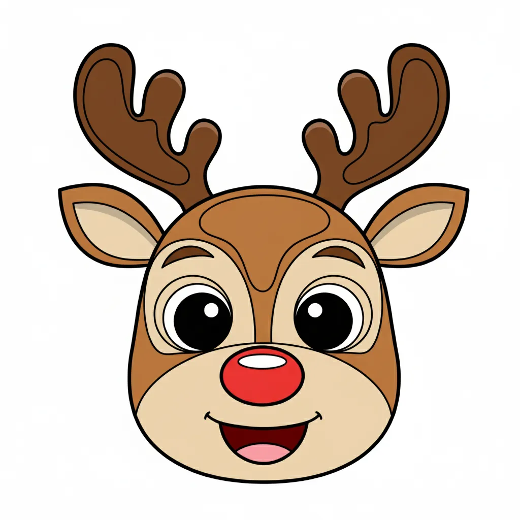 reindeer coloring page