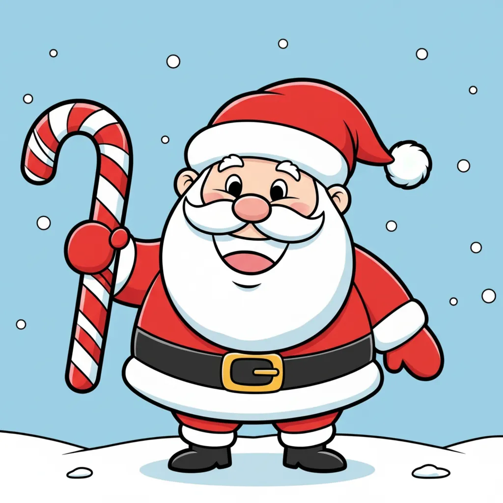 santa claus coloring page