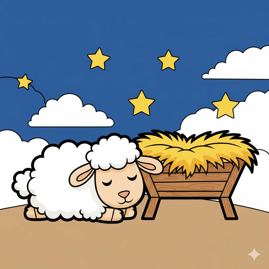 sheep coloring page