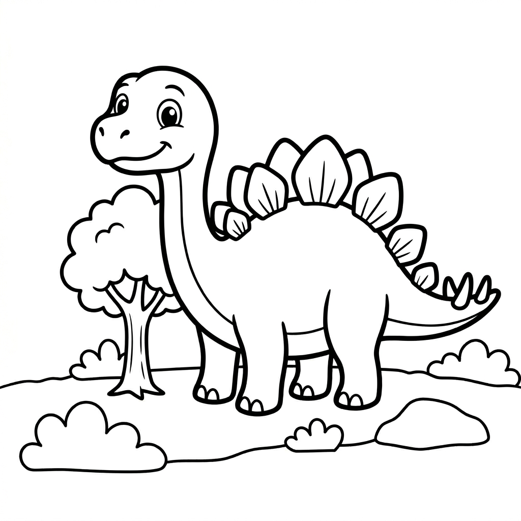 Dinosaur Coloring Pages for Kids | Free Printable Sheets (PDF & PNG)