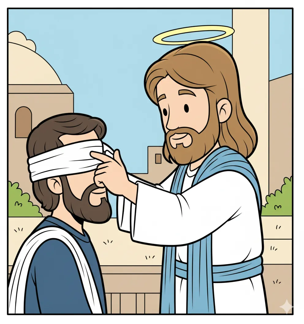 Jesus Heals a Blind Man
