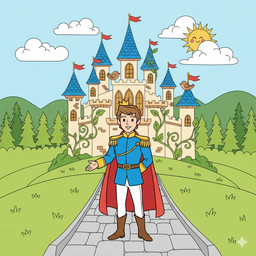 Prince Charming Coloring Page