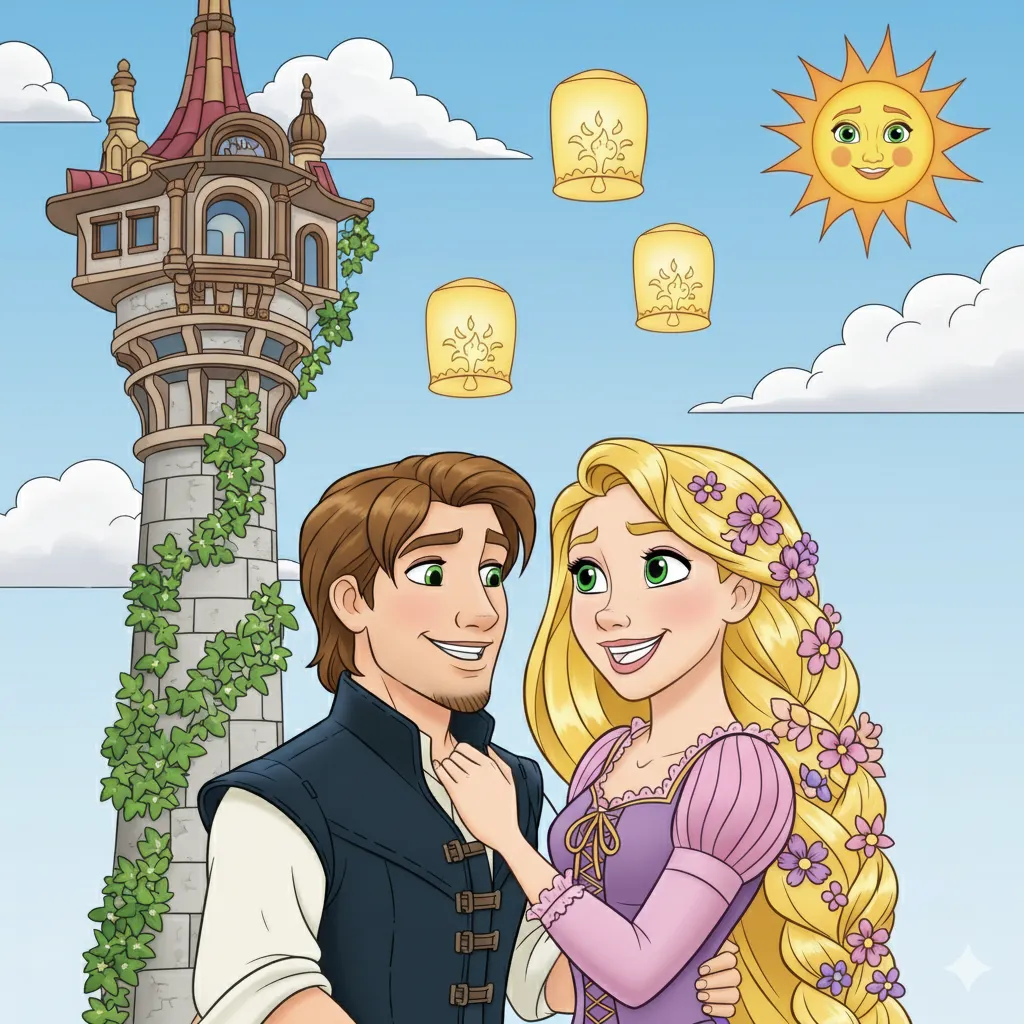 Rapunzel Coloring Page
