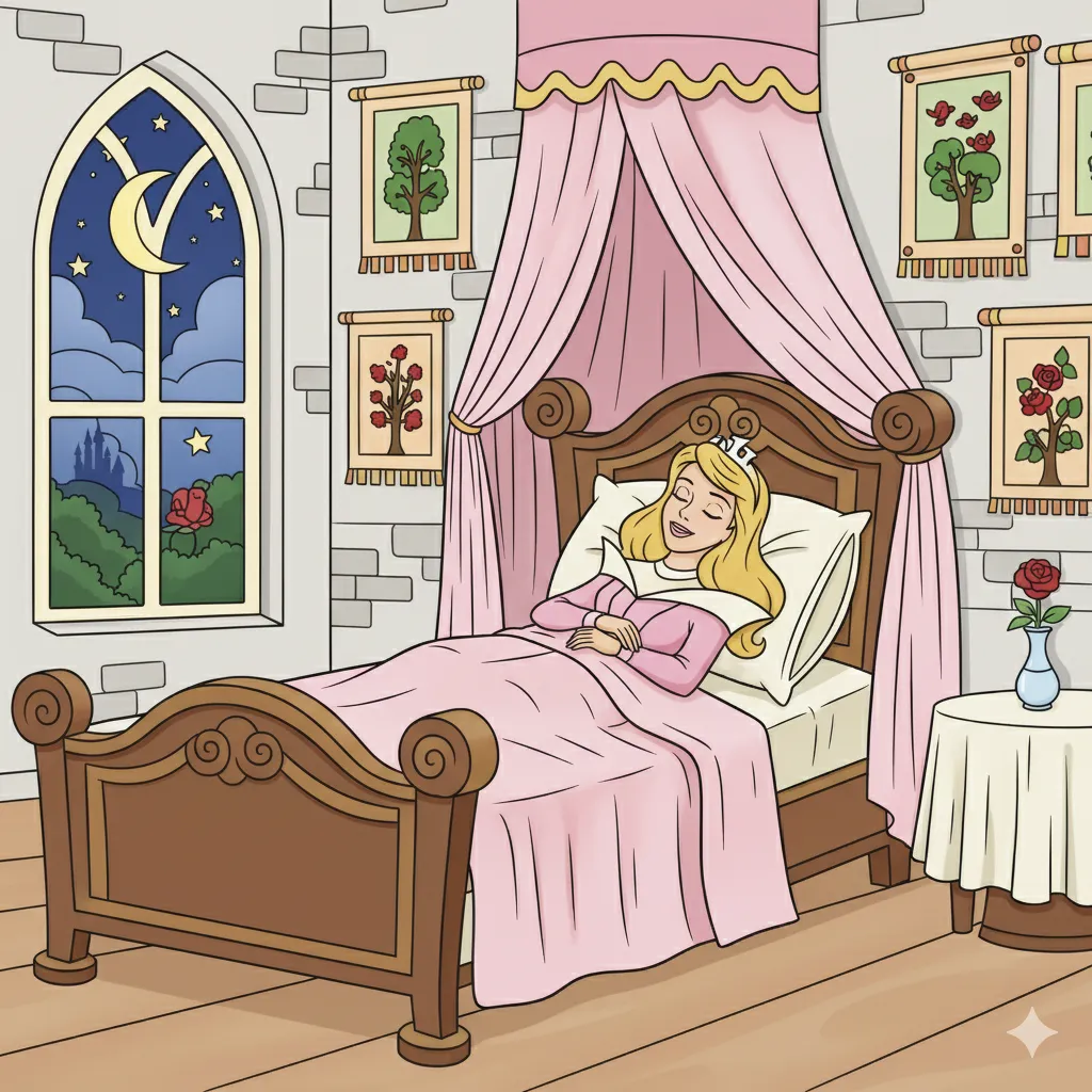 Sleeping Beauty Coloring Page