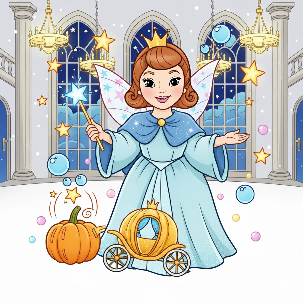 Fairy Godmother Coloring Page