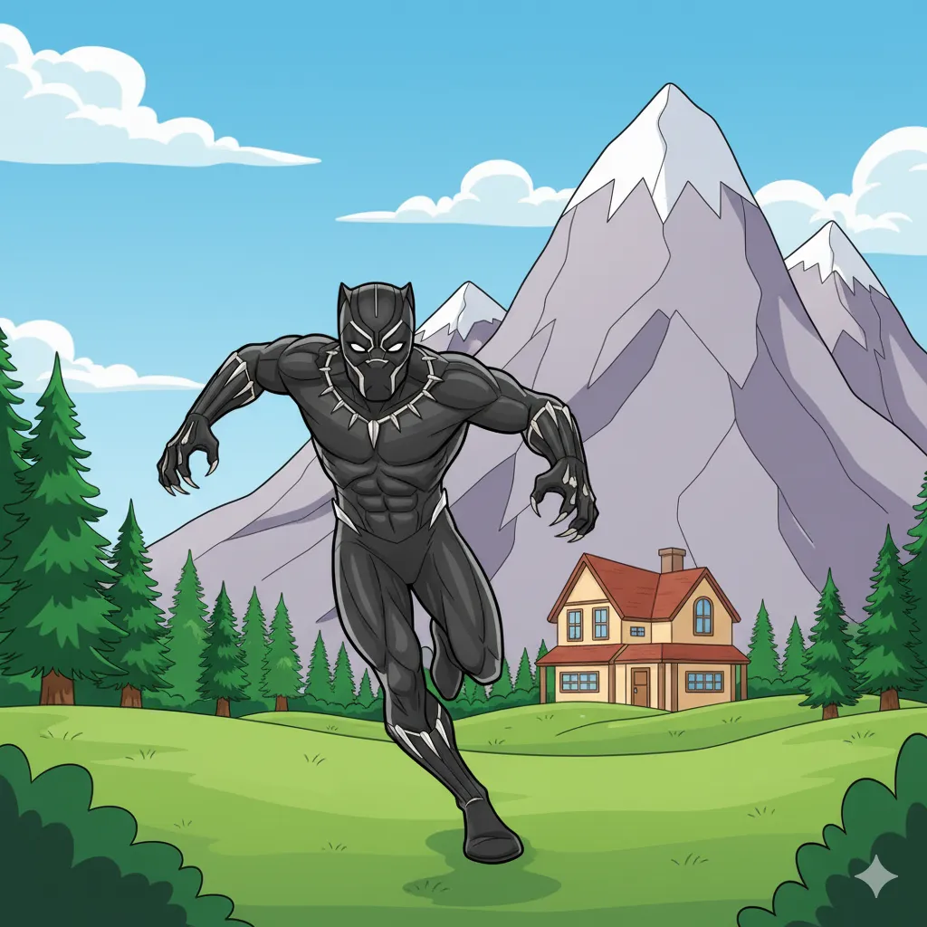 Black Panther Coloring Page