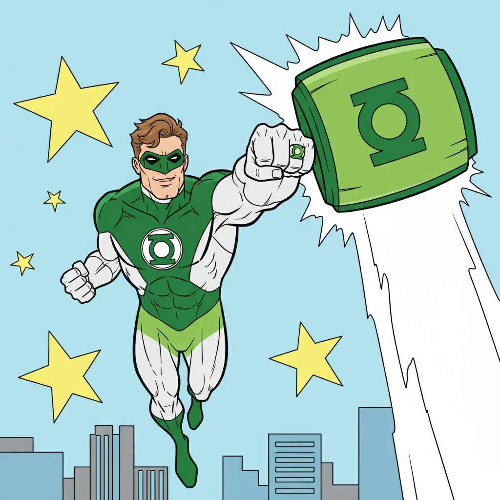 Green Lantern Coloring Page