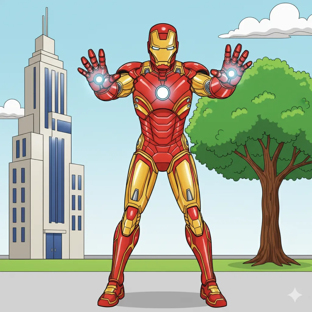 Iron Man Coloring Page