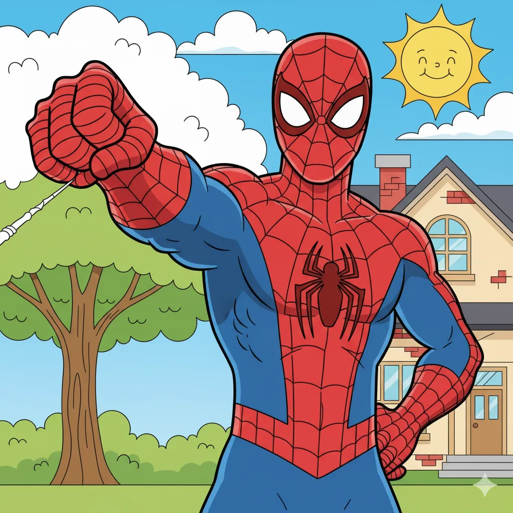 Spider-Man Coloring Page