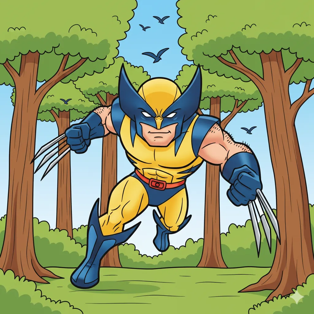 Wolverine Coloring Page